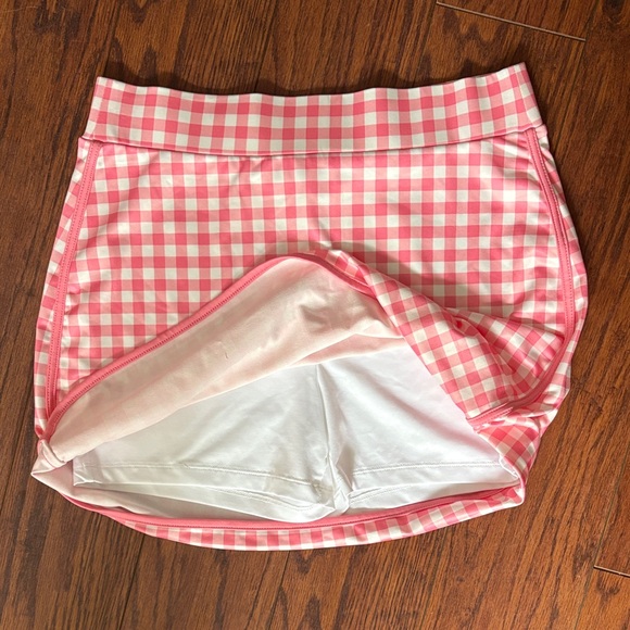 Pink Gingham Women's Skirt - Picture 2 of 2